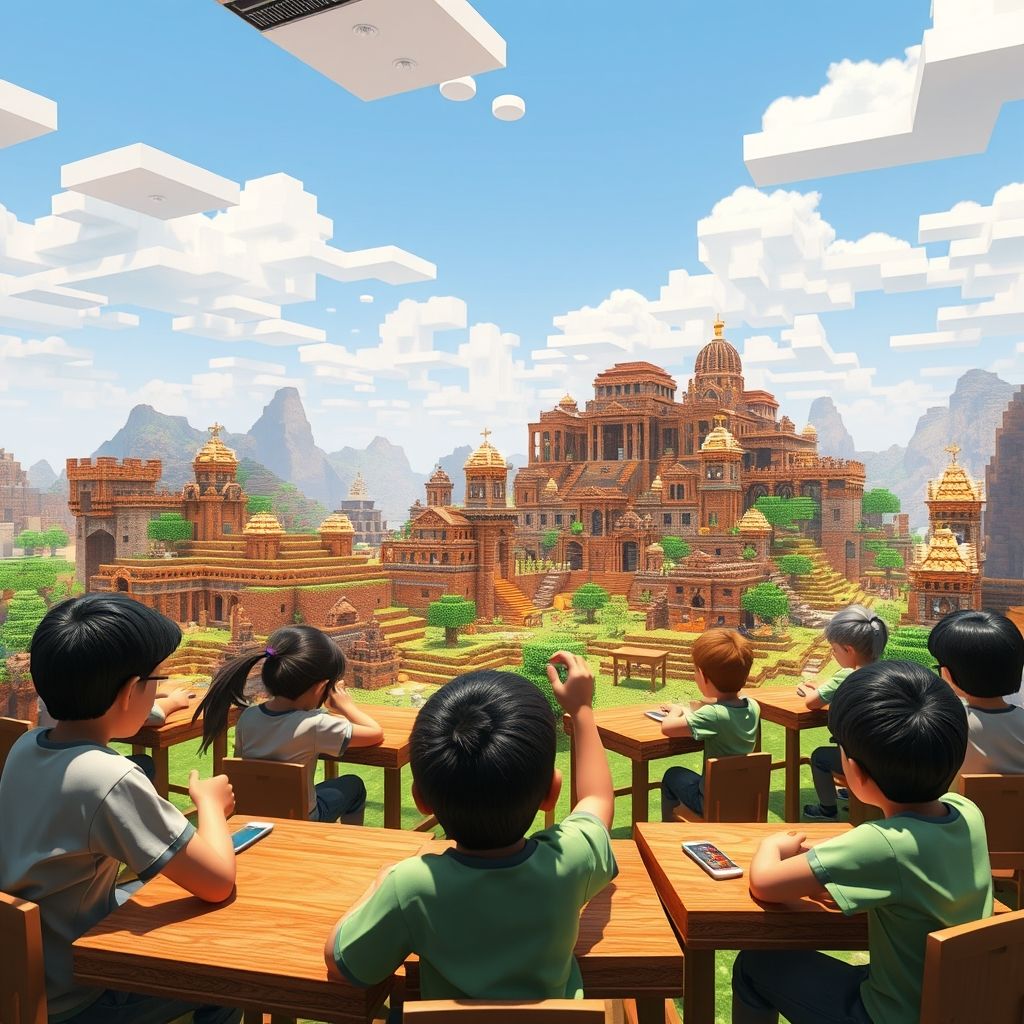 การสอนประวัติศาสตร์ด้วย Minecraft